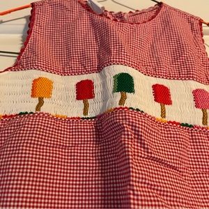 Smocked popsicles matching set